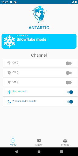 Android application Antartic screenshort