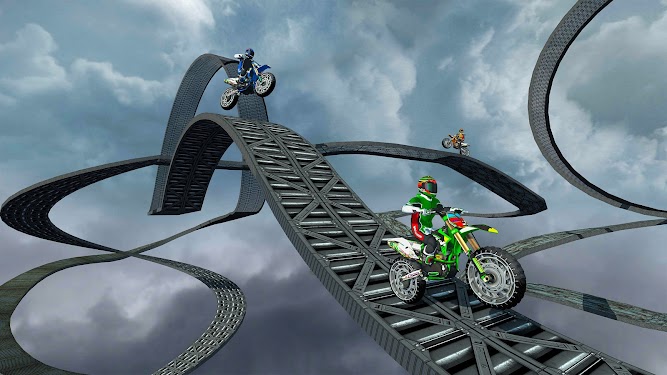 #3. Impossible Bike Ramp Stunts (Android) By: Mob 3D Gamers
