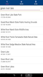 Green River Lake GPS Charts Screenshot