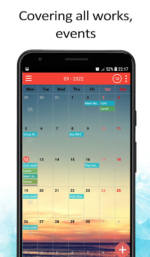 CalendarDC: Reminder and note Screen 3