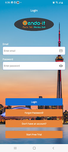 Android application Vendoit screenshort