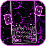 Cover Image of 下载 Purple Marble Grain Keyboard B  APK