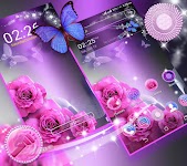 screenshot of Pink Rose Launcher Theme
