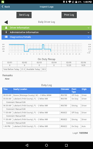 OO/LTE No Monthly Fee Logbook! Screen 2