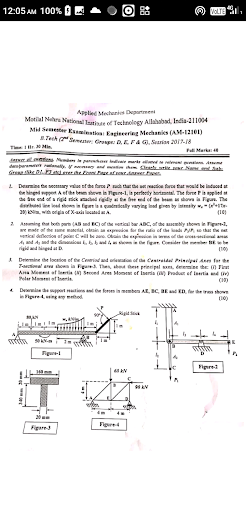 First Year Papers-MNNIT Screen 3