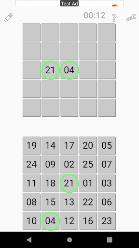 Android application Bingo Game screenshort