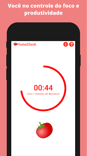 PomoClock - Timer Pomodoro Screen 2