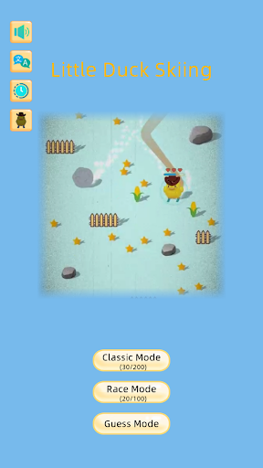 Android application Little Duck Skiing screenshort