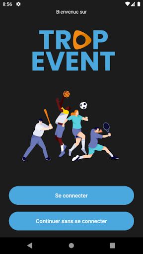 Android application Tropevent Sport screenshort