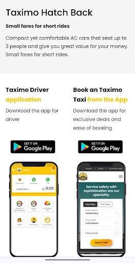 Taximo Cab Booking Screen 2