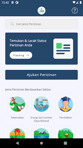 Android application JOSS GANDOS screenshort