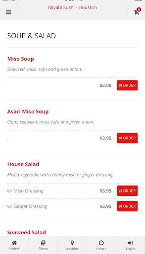 Miyabi Sushi - Houston Screen 3