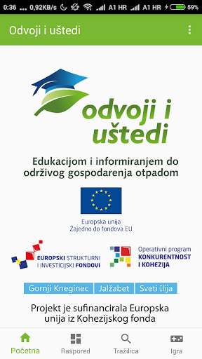 Android application Odvoji i uštedi screenshort