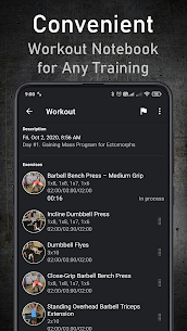 GymUp – workout notebook Apk Download 3