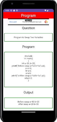 Learn C Programming Screen 3