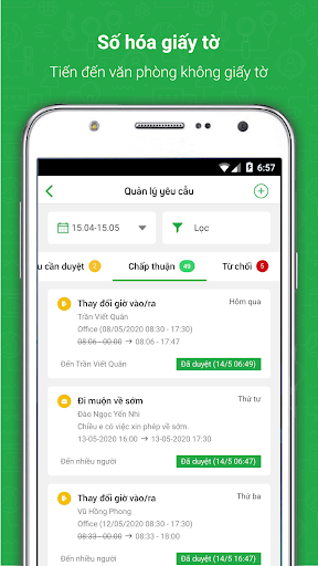 Android application MyVNMHRM screenshort