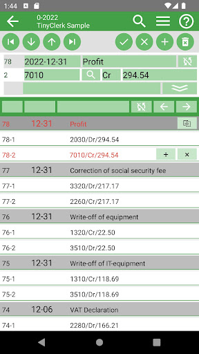 TinyClerkFree Screen 2