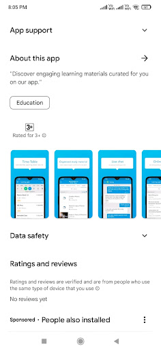 Android application skillZmap screenshort