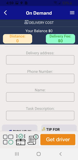Android application Via2merchant screenshort