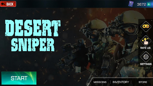Android application Desert Sniper screenshort