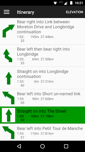 CycleStreets journey planner Screen 3