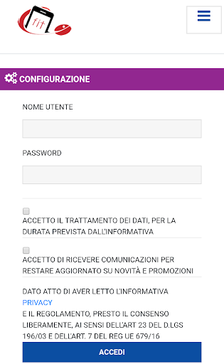 Android application APPi Fit screenshort