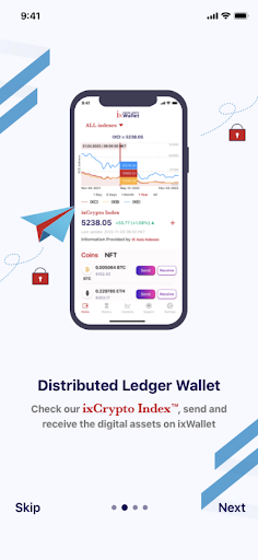 Android application ixWallet 2.0 screenshort