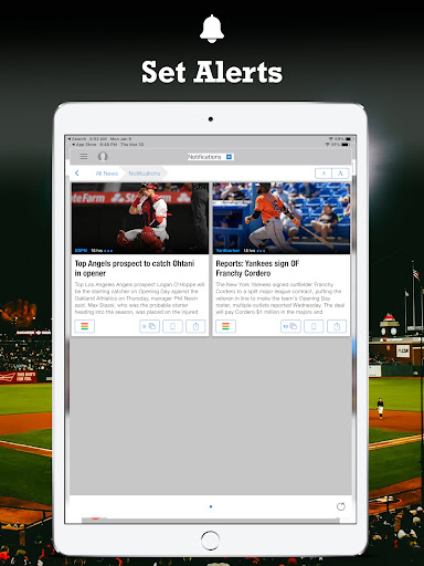 Screenshot of Fantasy Baseball News & Draft