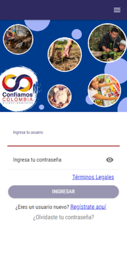 Android application CONFIAMOS screenshort