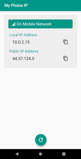 My Phone IP Address Screen 2