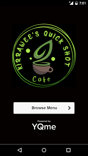 Android application Kirrawee's Quick Shot Cafe screenshort