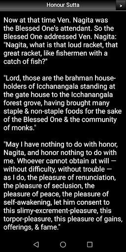 Honour Sutta - Buddhism Screen 3