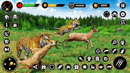 Android application Tiger Simulator: Hunting Games screenshort