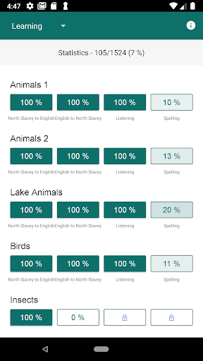 North Slavey Vocab Builder Screen 2