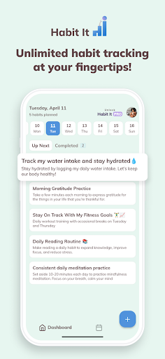 Android application Habit It - Tracker & Journal screenshort