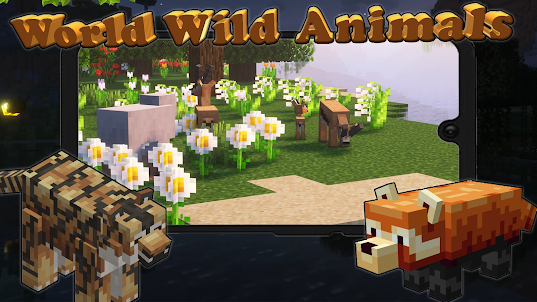 World Wild Animals mod MCPE