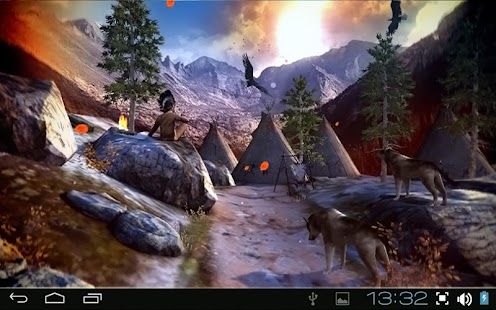 Captura de tela do nativo americano 3D Pro