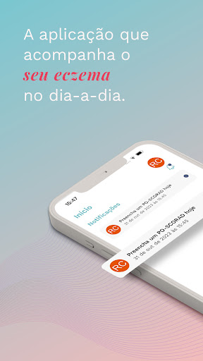 Visualização do aplicativo