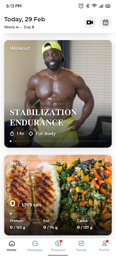 LTG Fitness App Screen 2