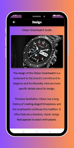Citizen Smartwatch Guide