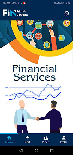 Android application FinFriends Services screenshort