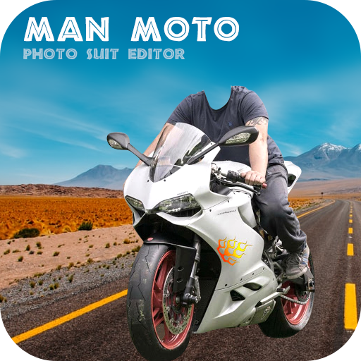 Man Bike Rider Photo Editor logo