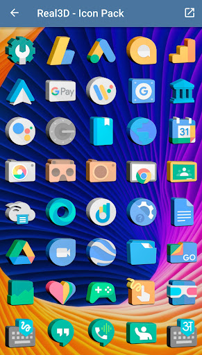 Real3D - Icon Pack - Personalization - apps