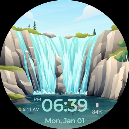 Waterfall Watch Face