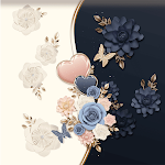 Cover Image of Download Blue Rose Curve - Wallpaper  APK