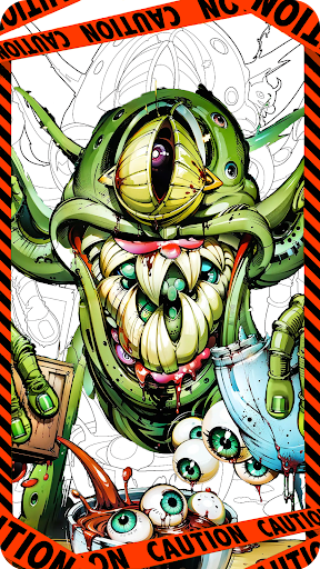 Dark Fantasy Coloring Games Screen 2