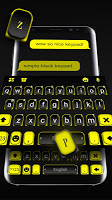 screenshot of Black Yellow Business Keyboard