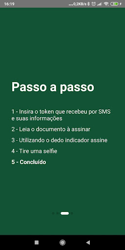 Android application Assinatura Digital VERIZA screenshort
