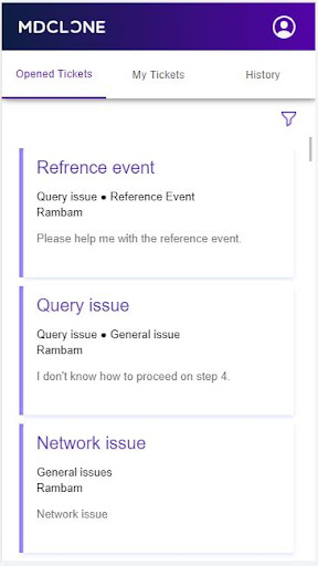 Android application MDClone Supporter screenshort