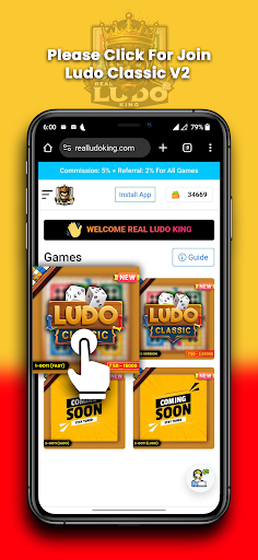 Android application Real Ludo King : play ludogame screenshort